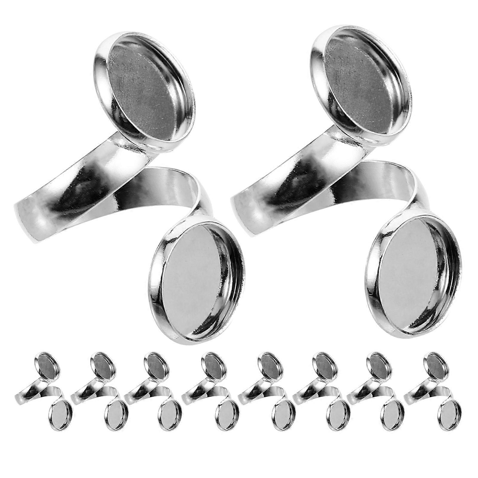 DIY Rings, Adjustable Bezel Ring Holders for Unique Decorative and Fashionable Projects