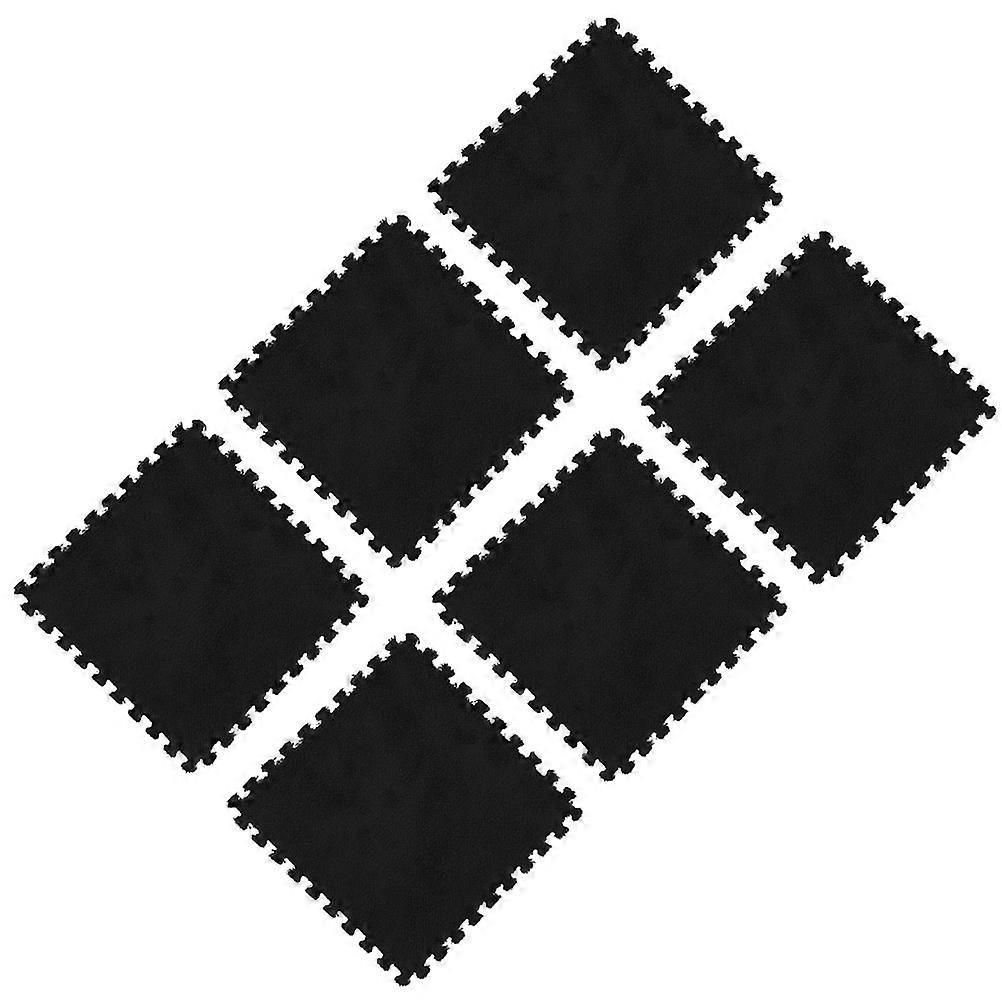 6pcs Interlocking Floor Mats Comfortable Puzzle Cushions Non Slip Tiles for Home Decor Play Area Yoga Activities