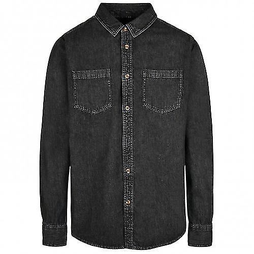 Build Your Brand Mens Denim Shirt