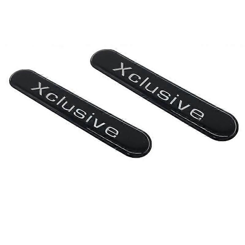 2Pcs Reflective 3D Car Sticker Xclusive Emblem Badge Side Mirror Decoration Decal Universal For Smart Brabus 2007-2017