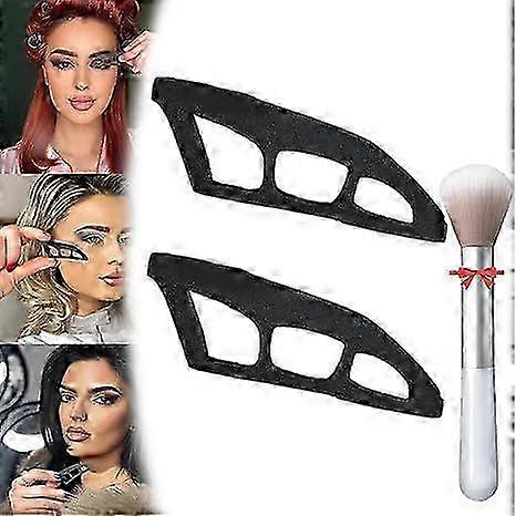 Eyetour Eyeshadow Guide & Eyeliner Template - 2pcs Quick Makeup Tool