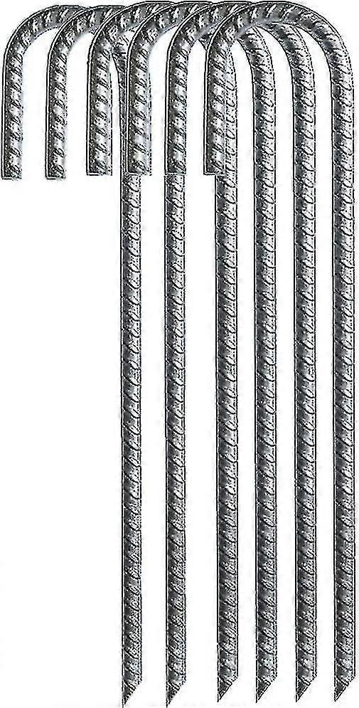 المسامير الأرضية الفولاذية المجلفنة ، أوتاد الحديقة وخطاف L ، المراسي الثقيلة للتخييم سياج الترامبولين