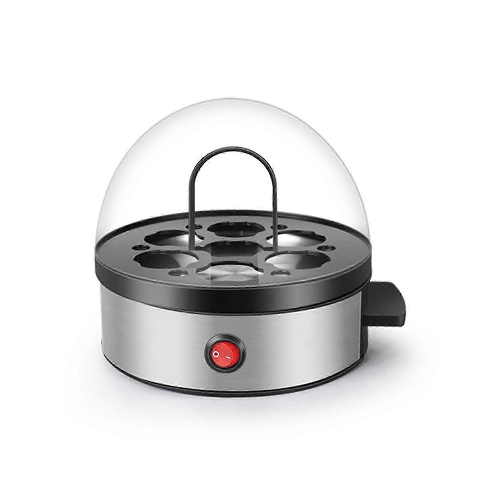 Black Easy Electric Egg Poacher, Omelet & Soft,medium,hard-boiled Egg Cooker 7 Egg Capacity
