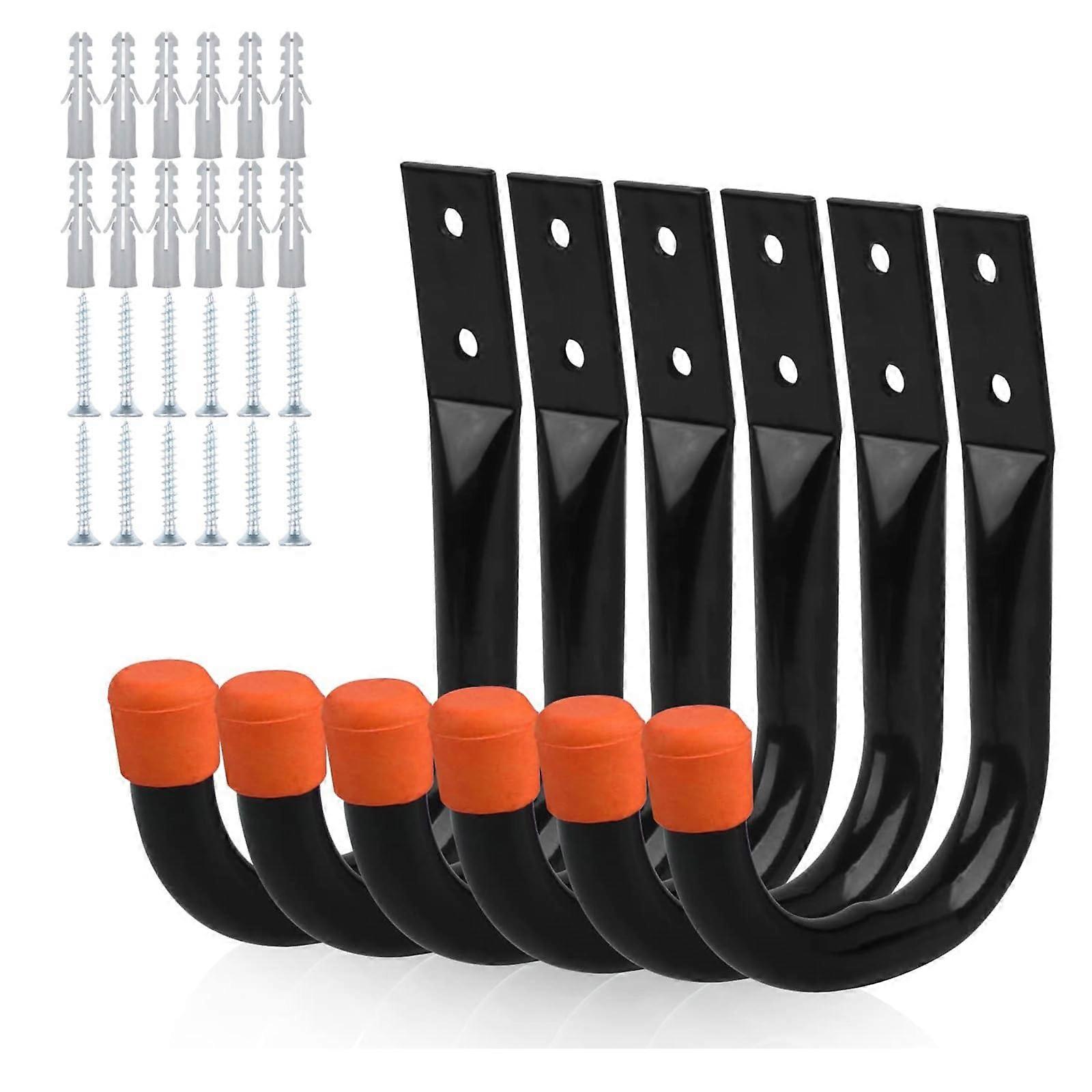 Bicycle Wall Mount, Space-Saving Bike Rack for Garage Storage, Heavy-Duty Hook Hanger, Fits All Bicycle Sizes