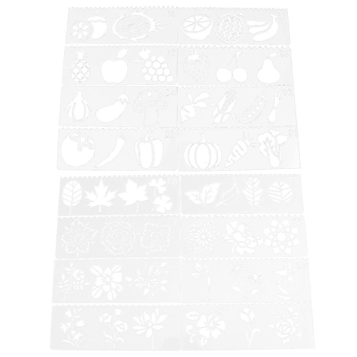 Plastic Painting Stencils, Educational Drawing Templates Supporting Creative Learning