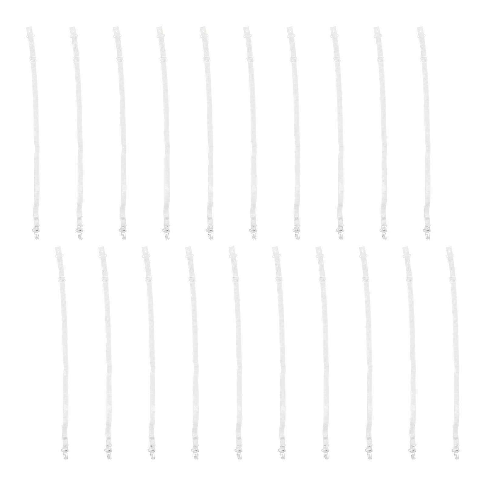 20pcs Adjustable Bow Tie Strap Elastic Uniform Bow Tie Strap with Insert Buckle