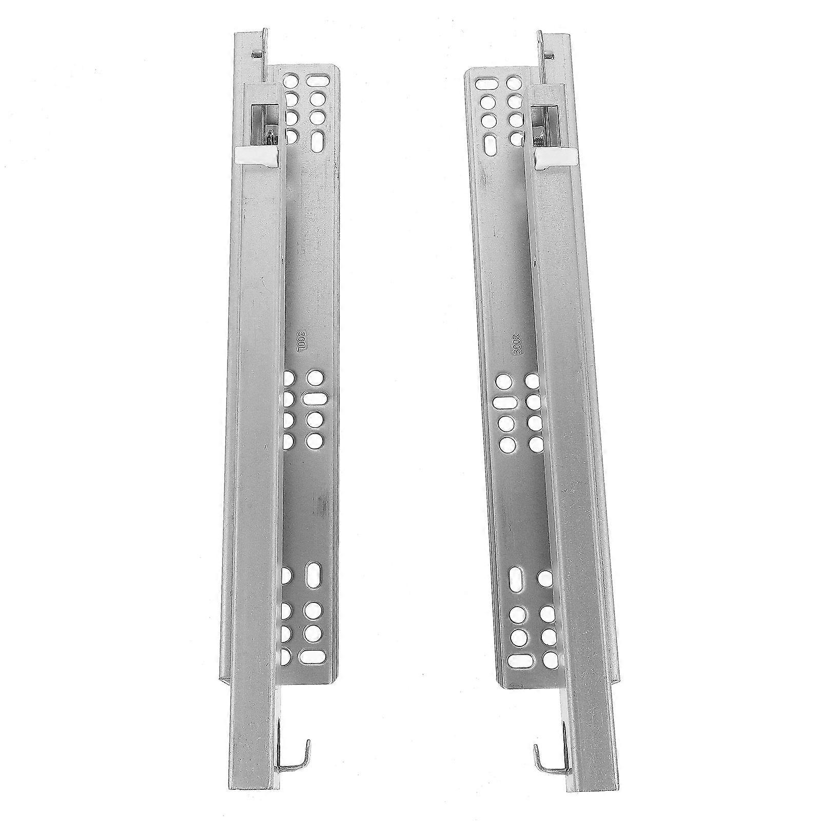 Tool Box Drawer Slides Drawer Rails Stainless Steel Home Use Silent Slide 31.00X4.30X4.00CM 2Pcs
