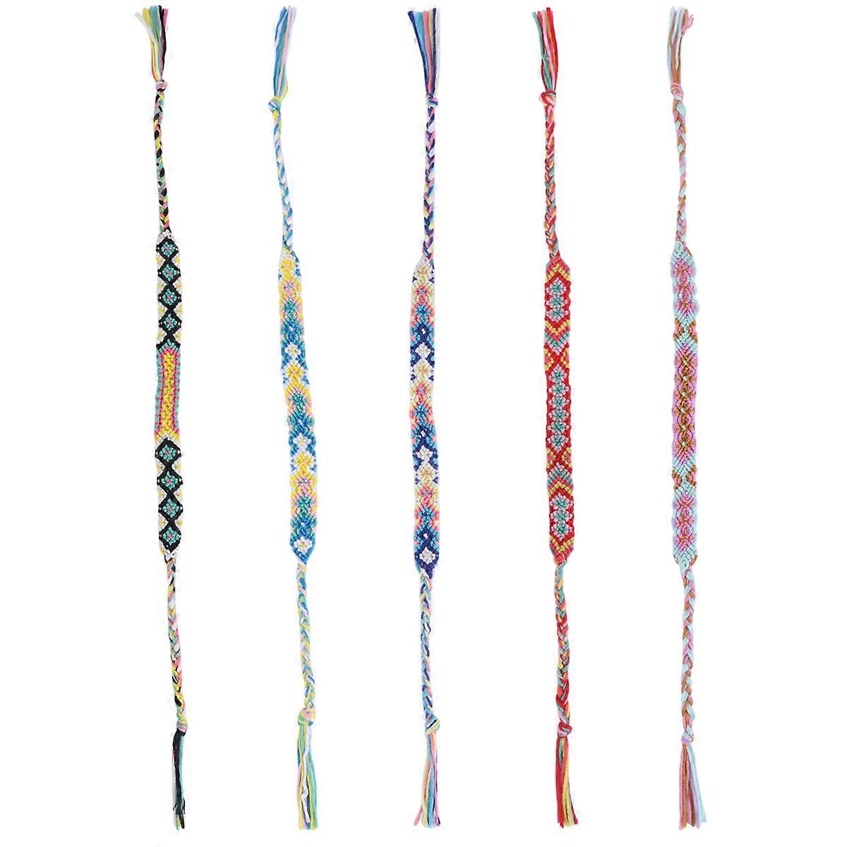 Here's a polished and professional product description based on your input:
**5pcs Hand Knitted Nepalese Style Wrist Chains for Men and Women –