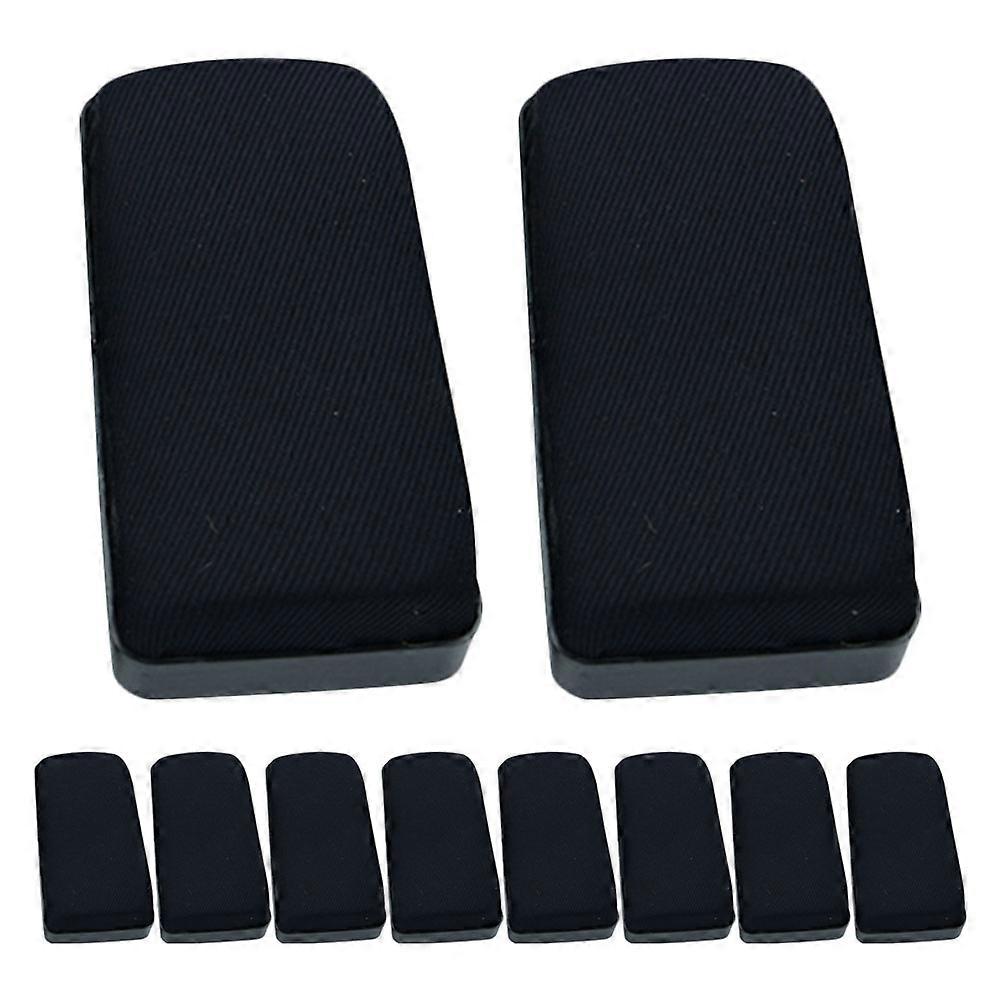 White Board Erasers Dry Erase Rectangular Flannel Cleaning Chalkboards Office 10Pcs