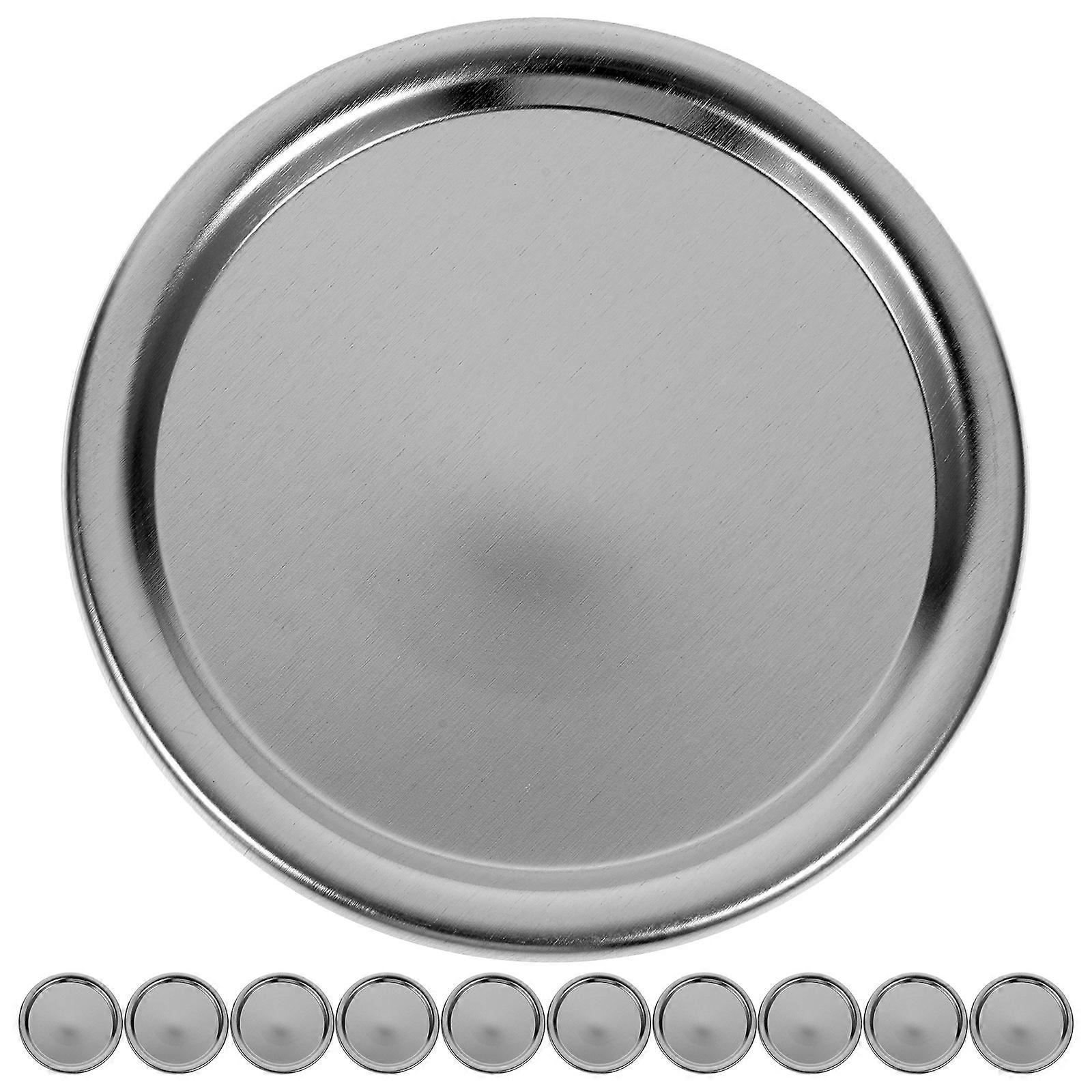 48pcs Reusable Leakproof Metal Canning Lids for Wide Mouth Jars, Split Type Tinplate Jar Sealing Covers with Airtight Seal for Jams, Fruits and Dried