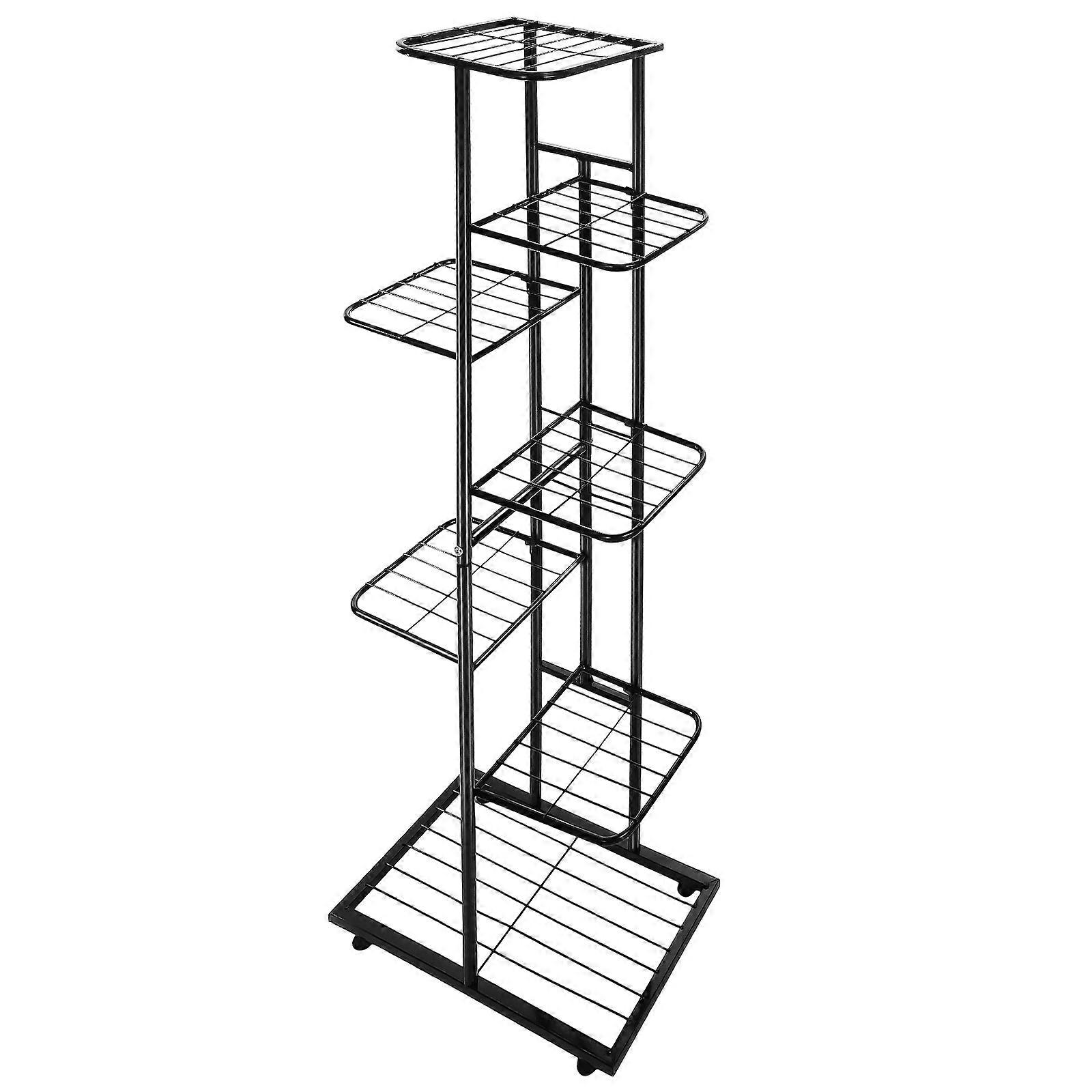 7 Tier Foldable Plant Stand for Indoor Use – Compact Design, Multi Display Shelf with Widened Base for Stability, Easy Assembly