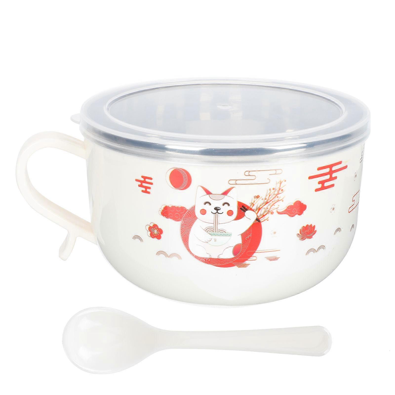 Noodle Bowls Student Instant Noodle Bowl Parties Assorted Color 1Set