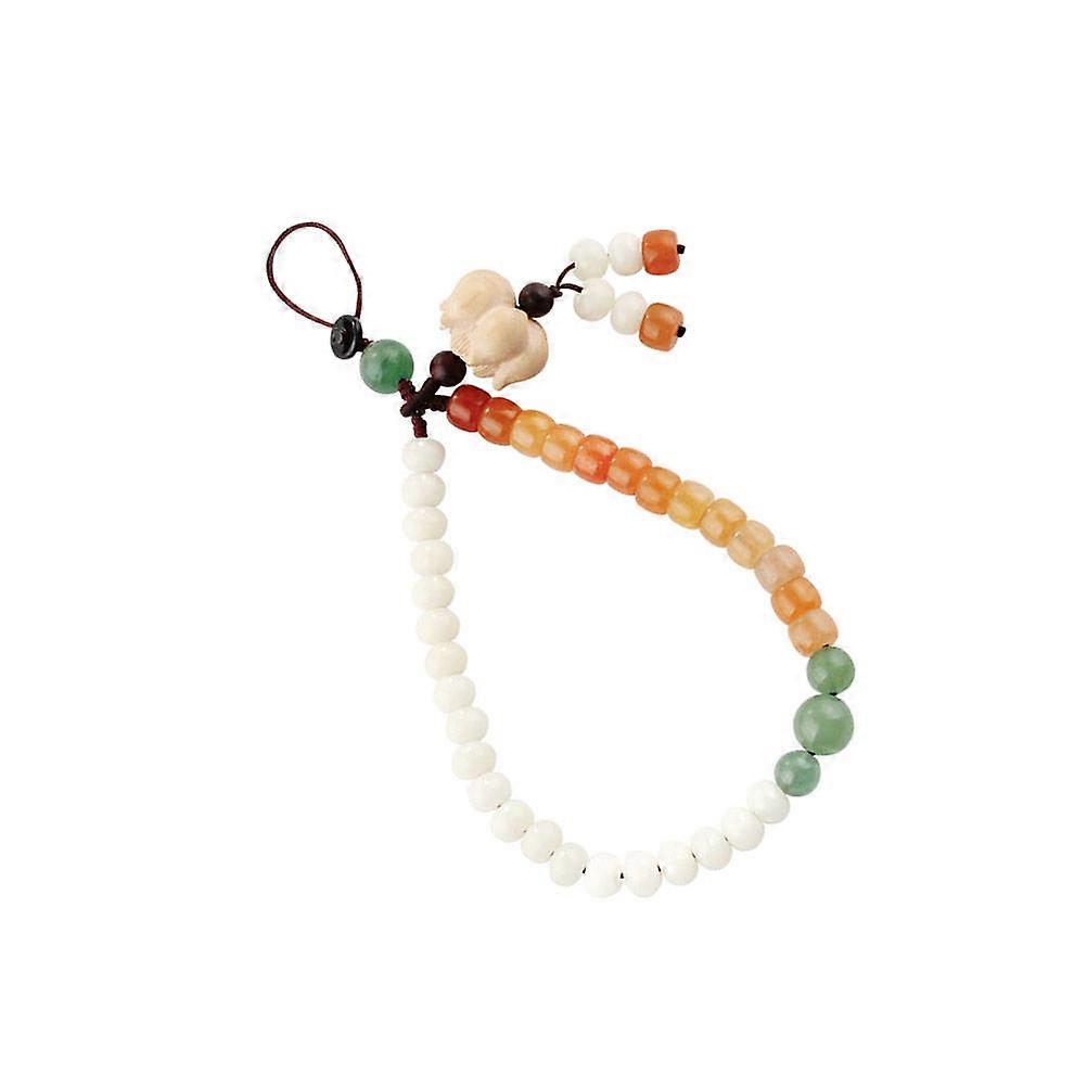 Cellphone Charm Strap Chinese Lanyard Gold Jade Mobile Phone Accessory 1Pcs