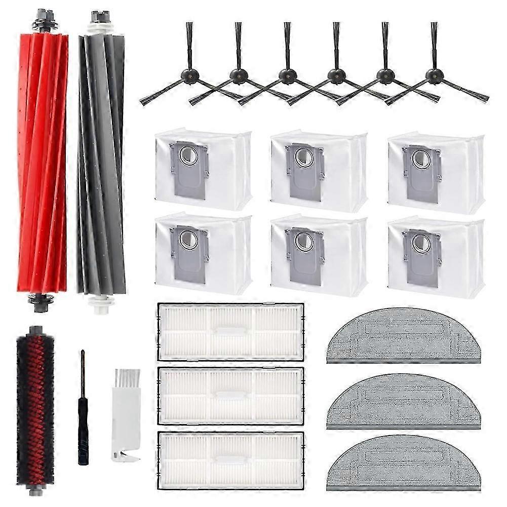 Roborock S8 Pro Ultra Replacement Parts: Main Brush, Side Brush, HEPA Filters & Mop Cloth