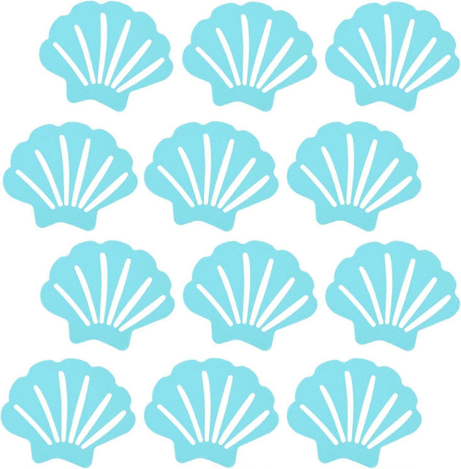 12pcs Shell Shape Bathroom Stair Anti-slip Stickers
