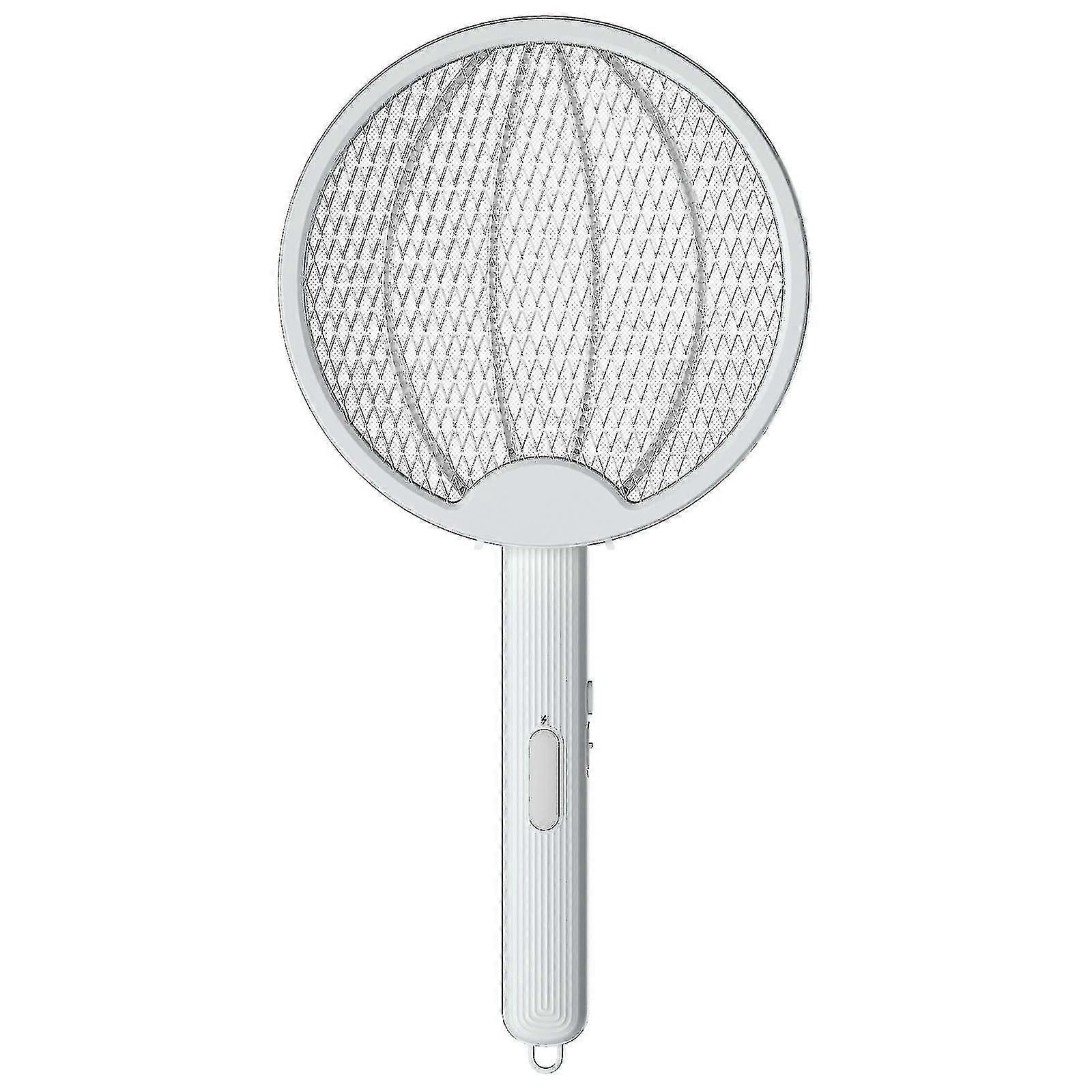 Foldable Electric Fly Swatter Mosquito Racket Adjustable Wall Mounted Handheld Rechargeable