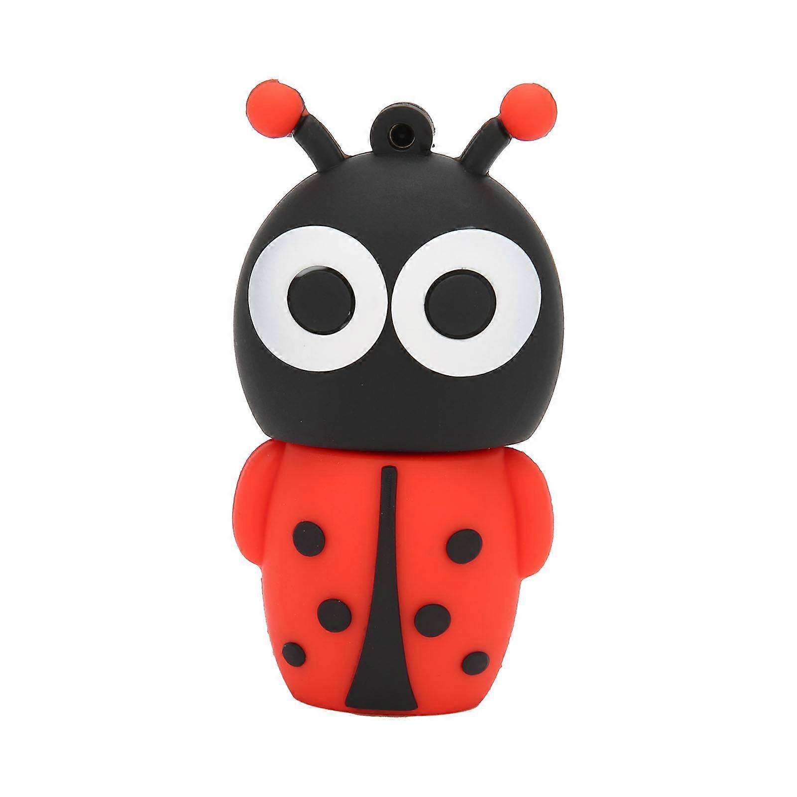 Cartoon Ladybug USB Flash Drive Compatible with Data Storage, Transmission and Sharing (64GB)