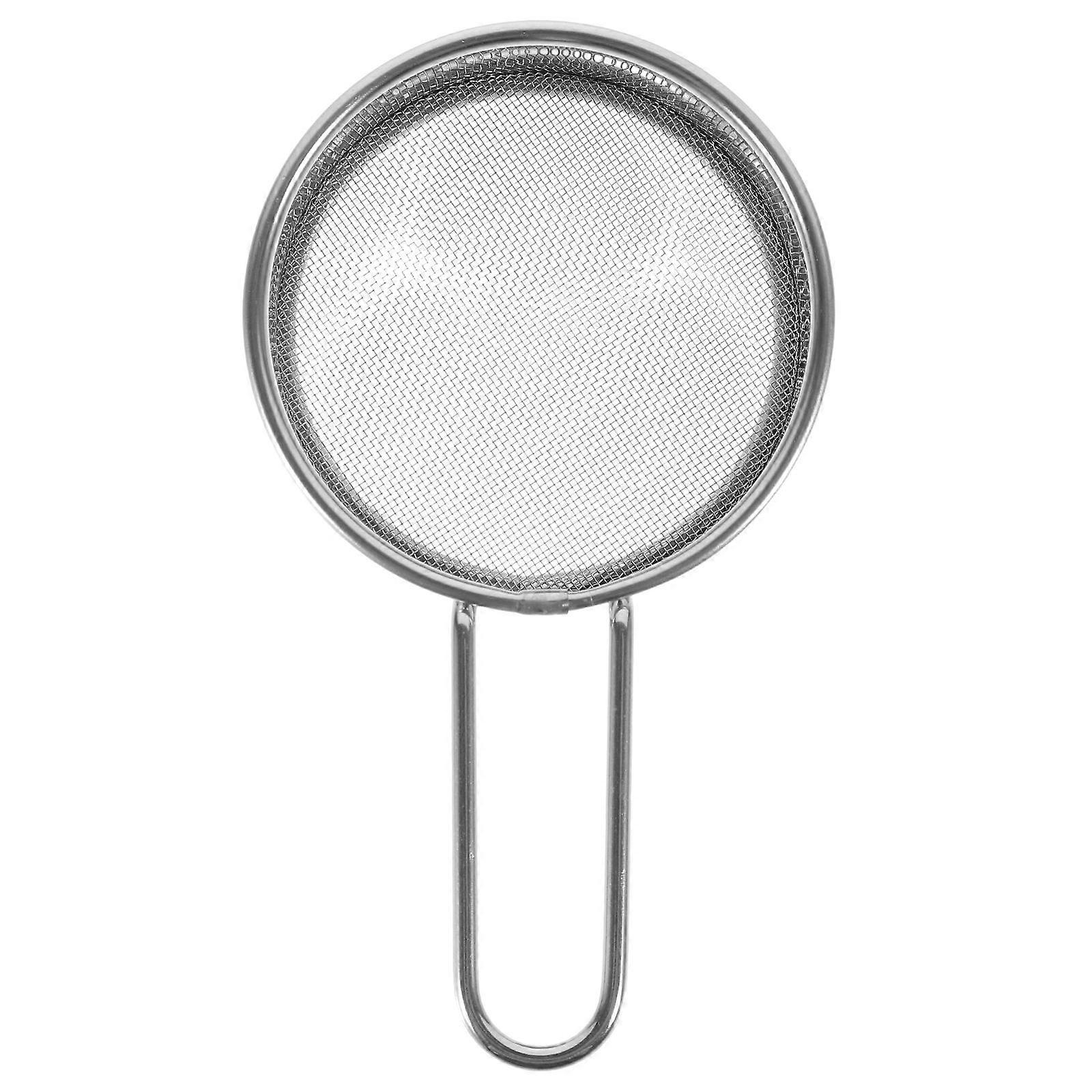 Flour Sifters Sifting Scattering Solidified Flour Silver Size 4.3X2.6X0.8in Household Kitchen 1Set