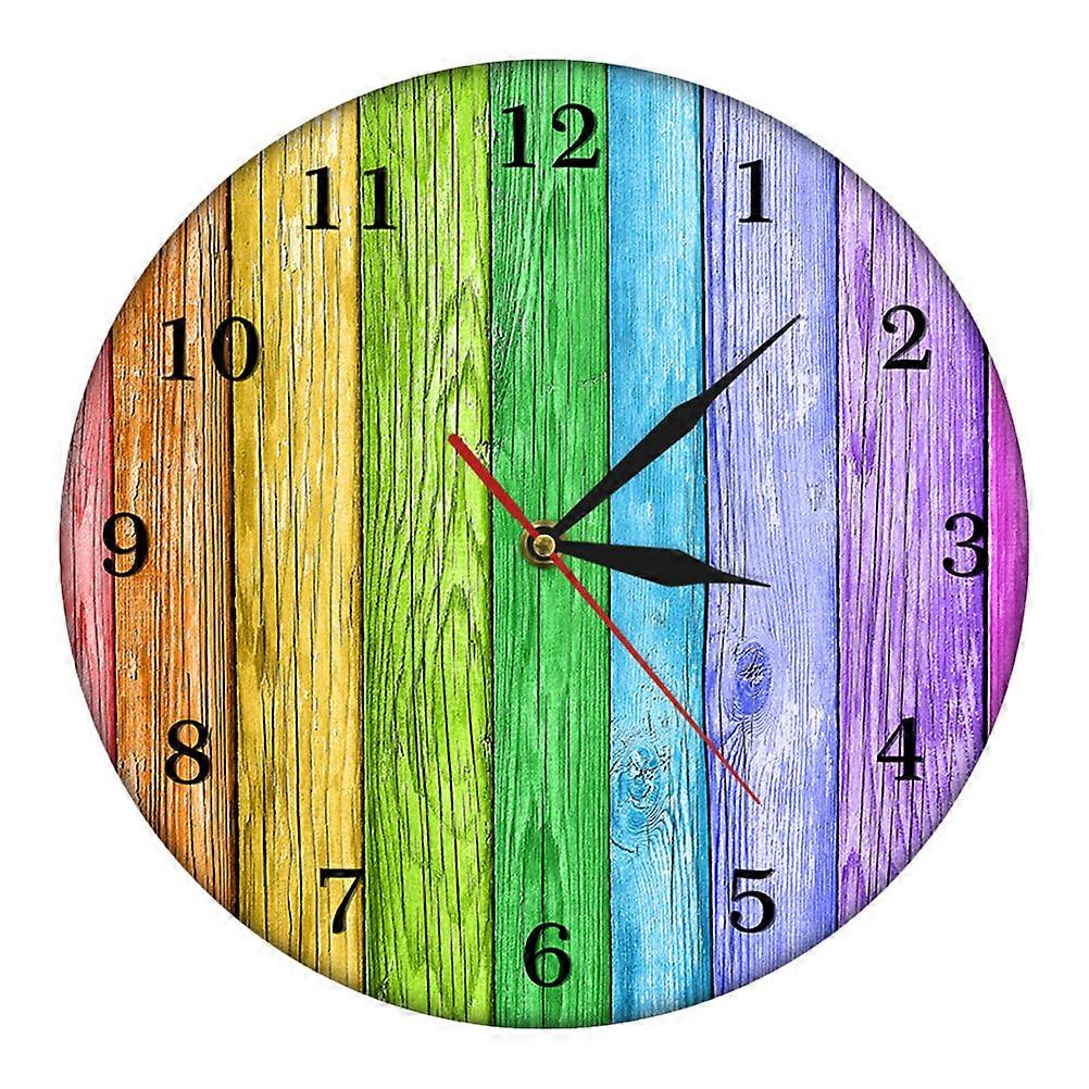 Minimalist Wall Clock Acrylic Home Decoration Multi 30x30cm Creative Design 1Pack
