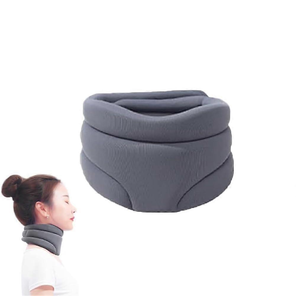 Neck Brace for Pain Relief and Support, Adjustable Neck Support for Sleep, Grey Color, Unisex Design