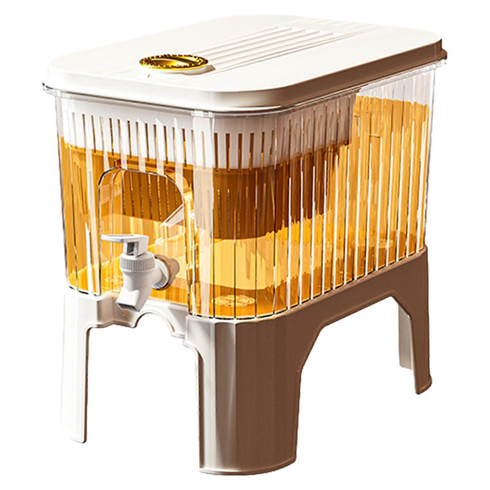 Refrigerator Water Dispenser 5L with Bracket and Filter, Leak-Proof Cold Juice and Hot Liquid Holder, Tea Drink Jug