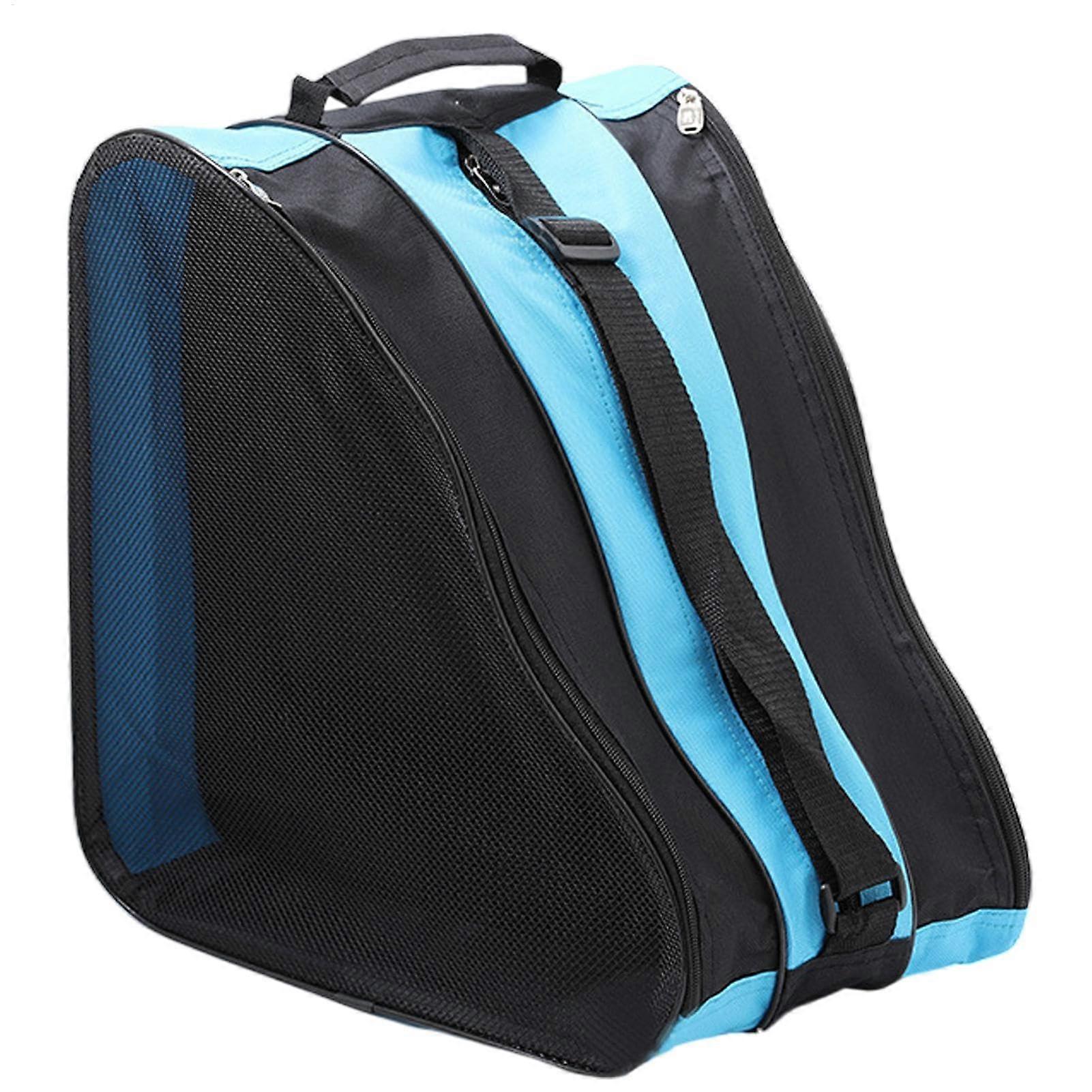 Roller skate storage bag, waterproof, breathable with 3 compartments Blue