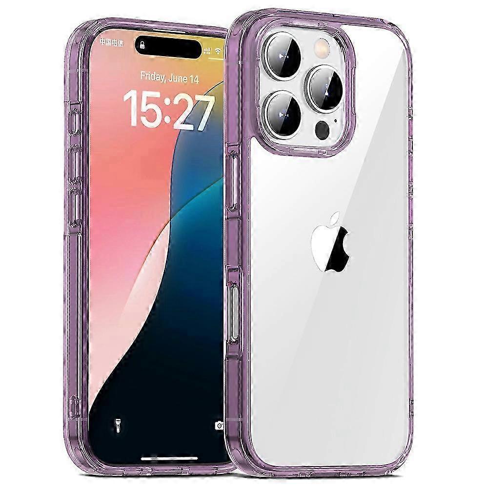 Crystal Clear Back Cover Case for Suitable for iPhone 16 Pro - TPU+PC Material