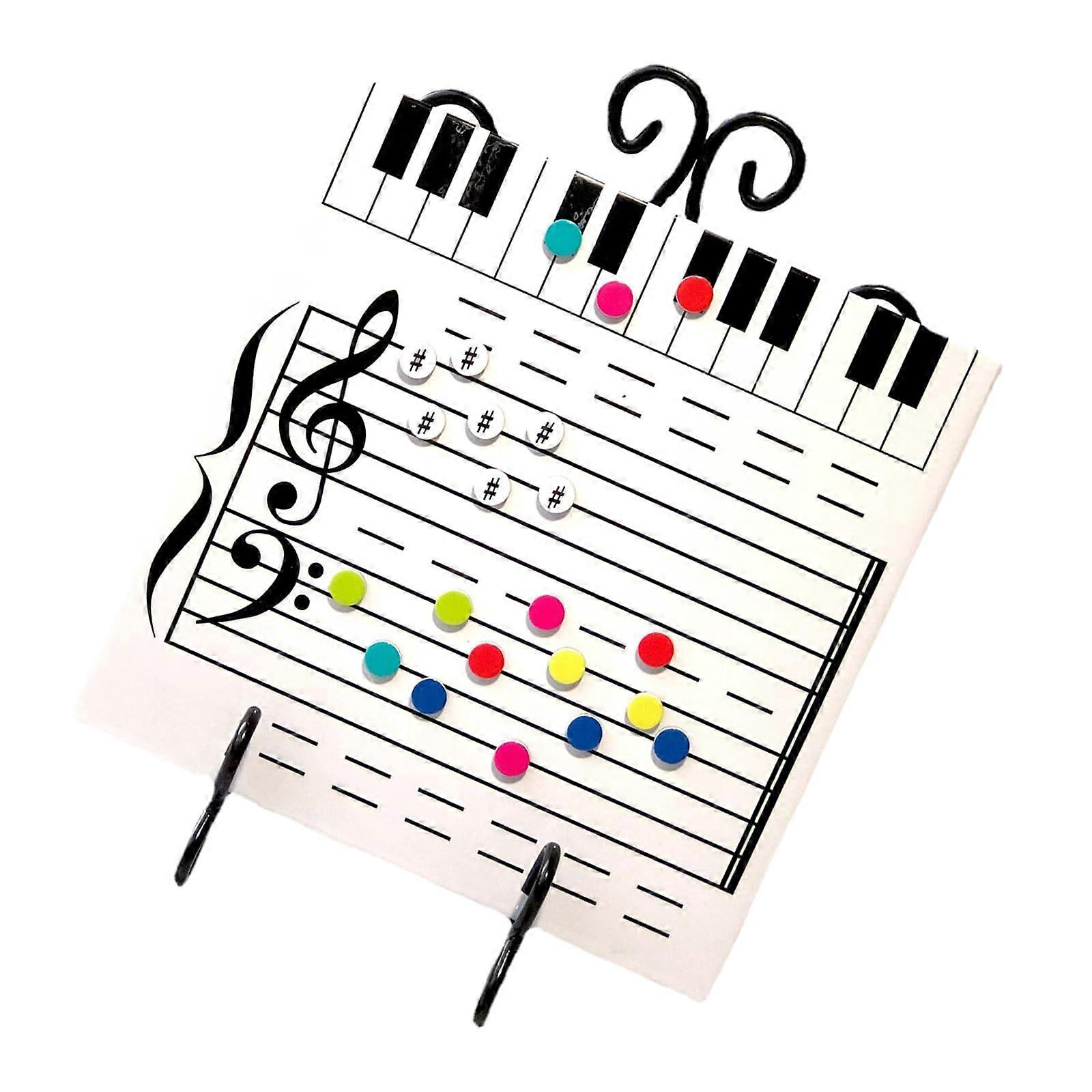 Erasable music whiteboard, magnetic dryerase board for music teaching practice, writing board for musical notes
