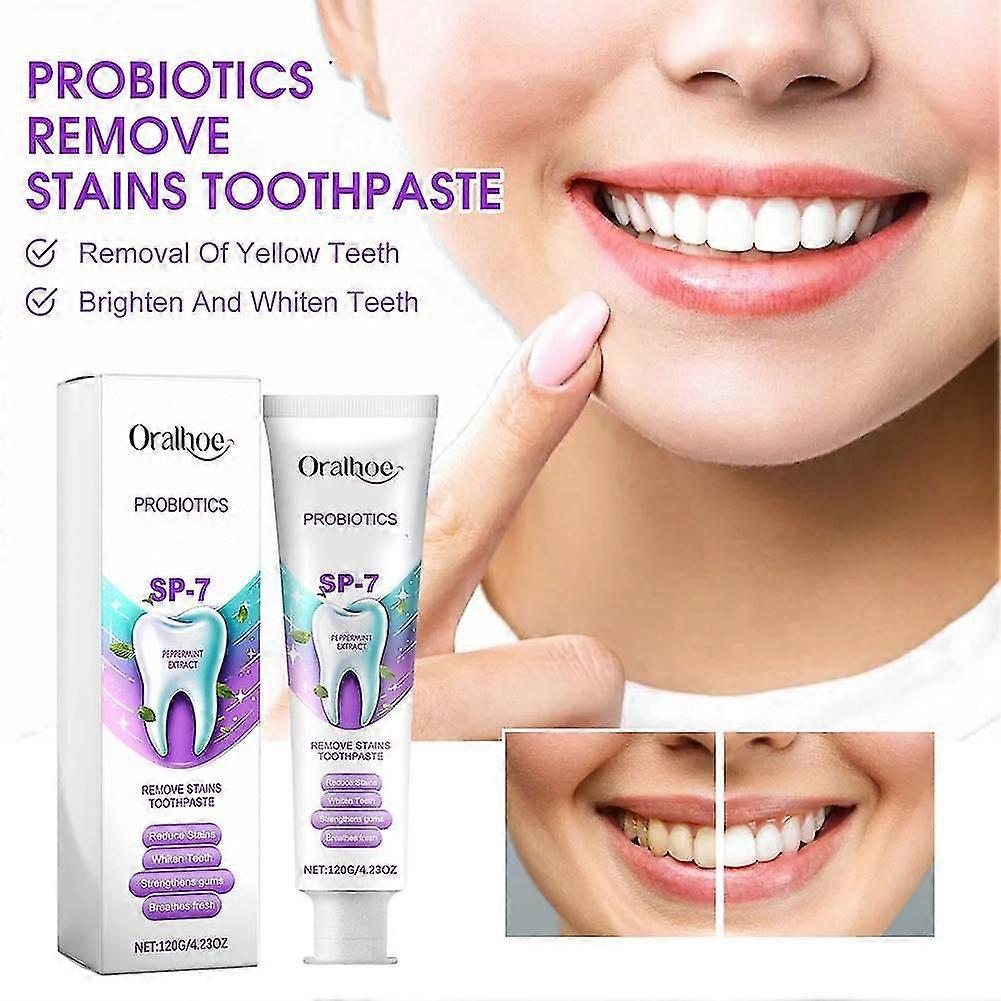 SP-7 Probiotics Whitening Remove Stains Toothpaste