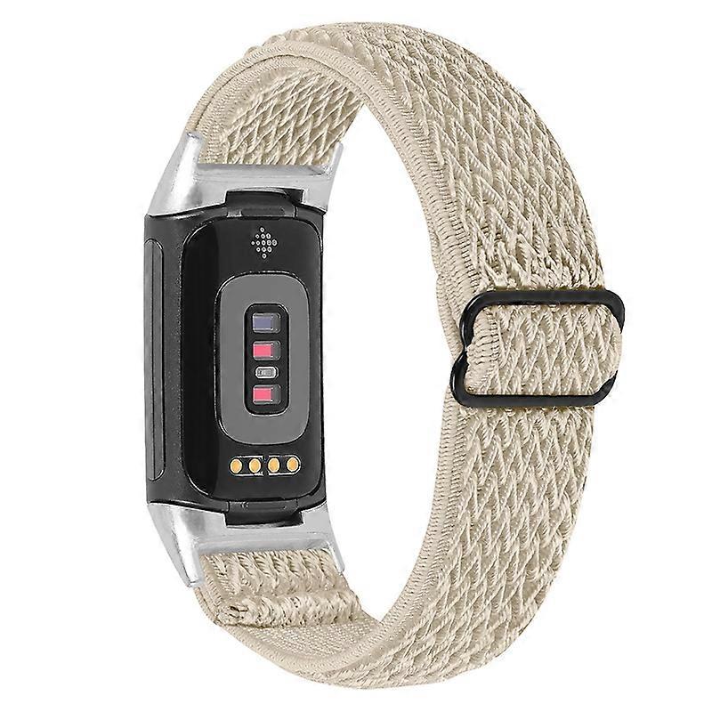 Elastisk Nylon Solo Loop Bånd Justerbare Flettet Sport Elastiske Stropper For Fitbit Charge 6 5