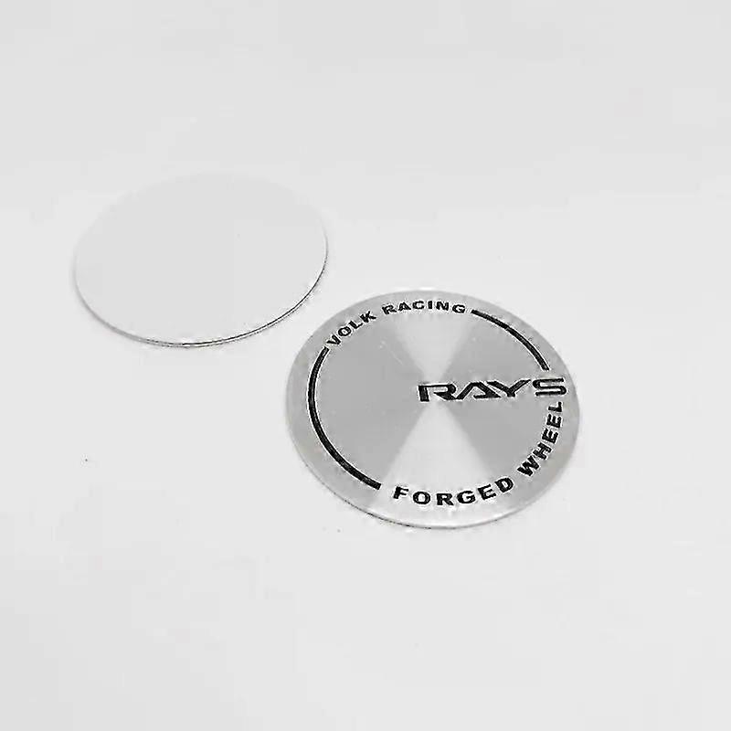 4pcs 45mm Wheel Center Cap Stickers Steering Decal Hub Cover Emblem Badge Suitable for Certain Brands