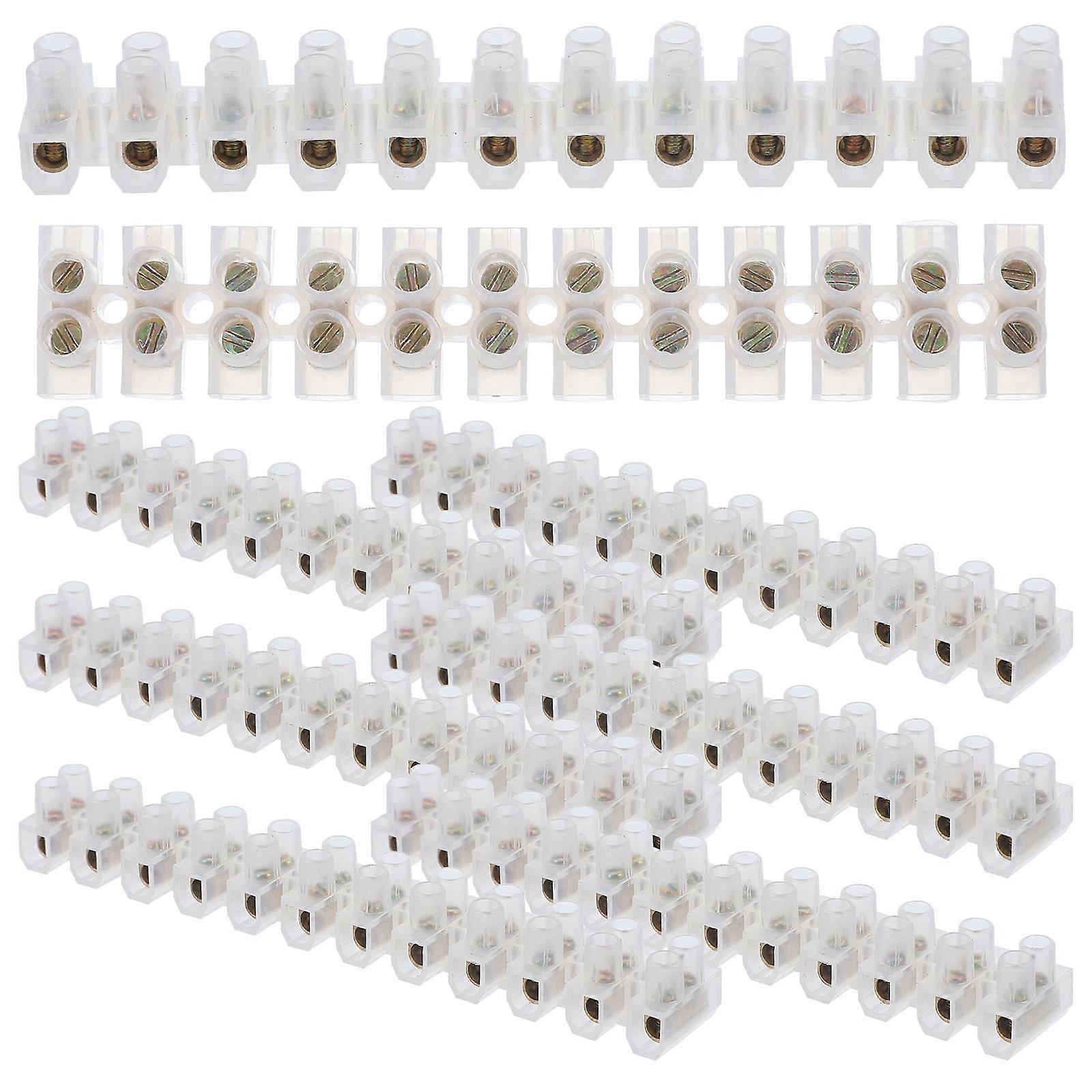 Quick Wiring Connection Terminal Electric Wire Screw Terminal Flame Retardant 12.7X2cm 10Pcs