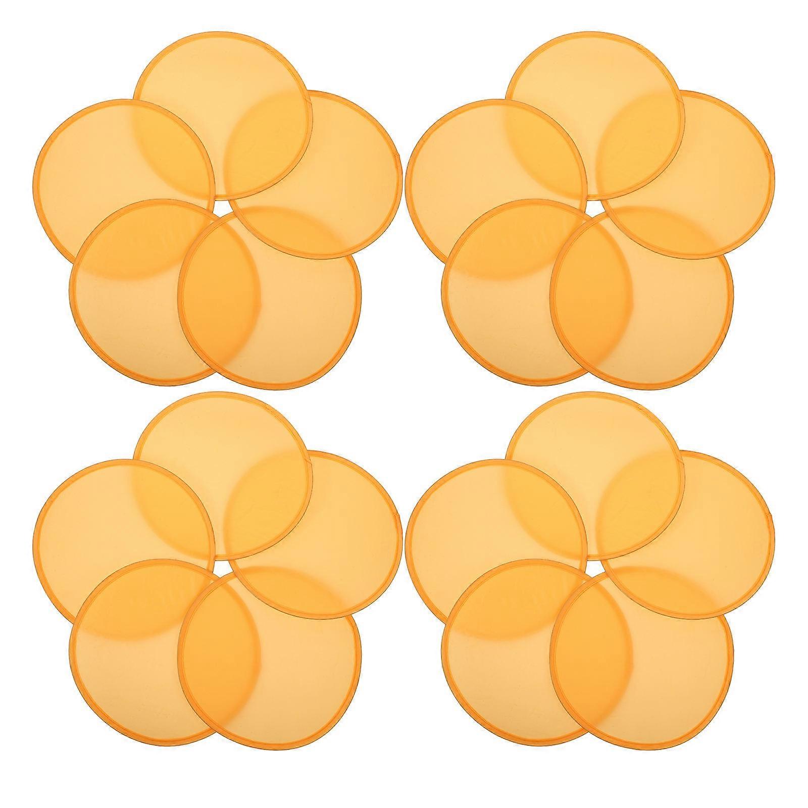 Flying Discs For Kids Round Foldable Toy Fans Children Textile Accessories Random Color 24Pcs