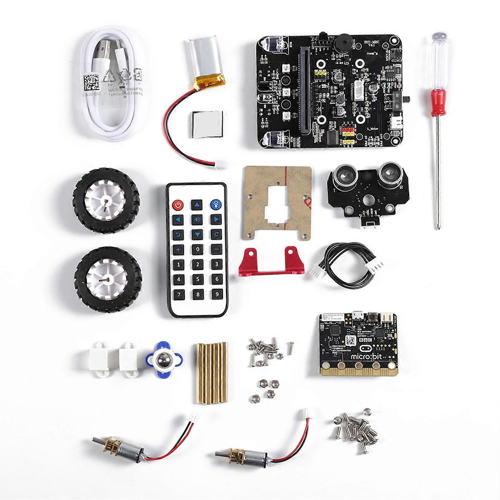 Smart Robot Kit Educational Programmable Intelligent Car Robot DIY Kit Fit for Micro:bit
