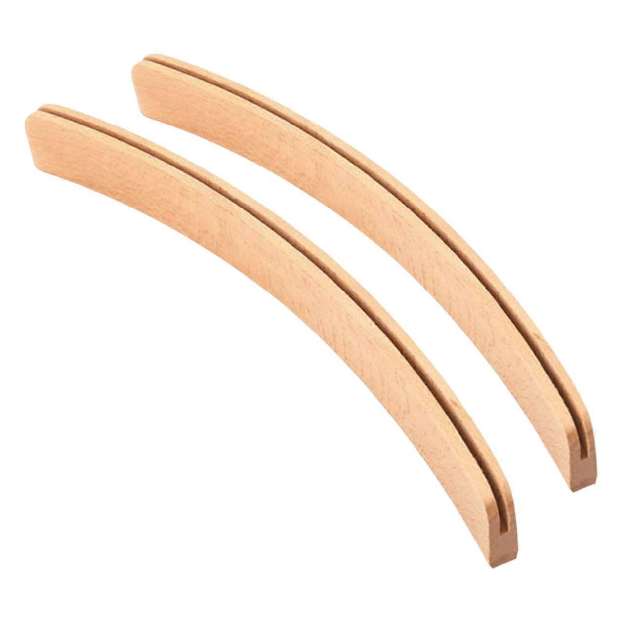 Playing Card Base Card Holder 2-Pack Beech Wood Beech Beige Card Game Stand