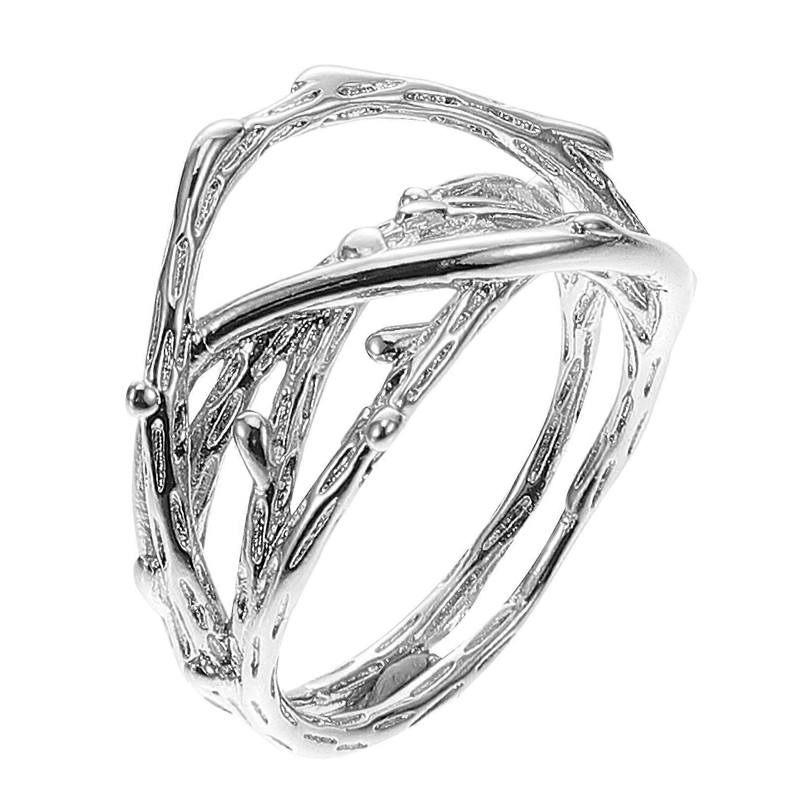 Adjustable Silver Plated Knuckle Ring – Lightweight Open Finger Design for Daily Wear, Stacking, Weddings, and Casual Occasions