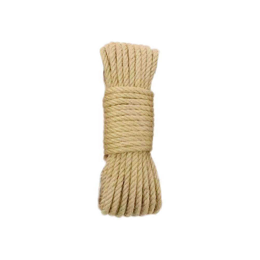 Thick Jute Rope Macrame Rope Retro Style For Crafts Cat Owners Stair Railing Water Pipes Balcony Railings 1Pack
