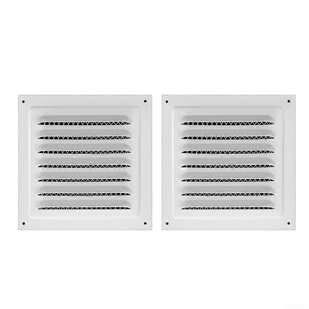 Stainless steel grilles for efficient HVAC performance with a modern design, suitable for any environment (2 pieces) 2pcs
