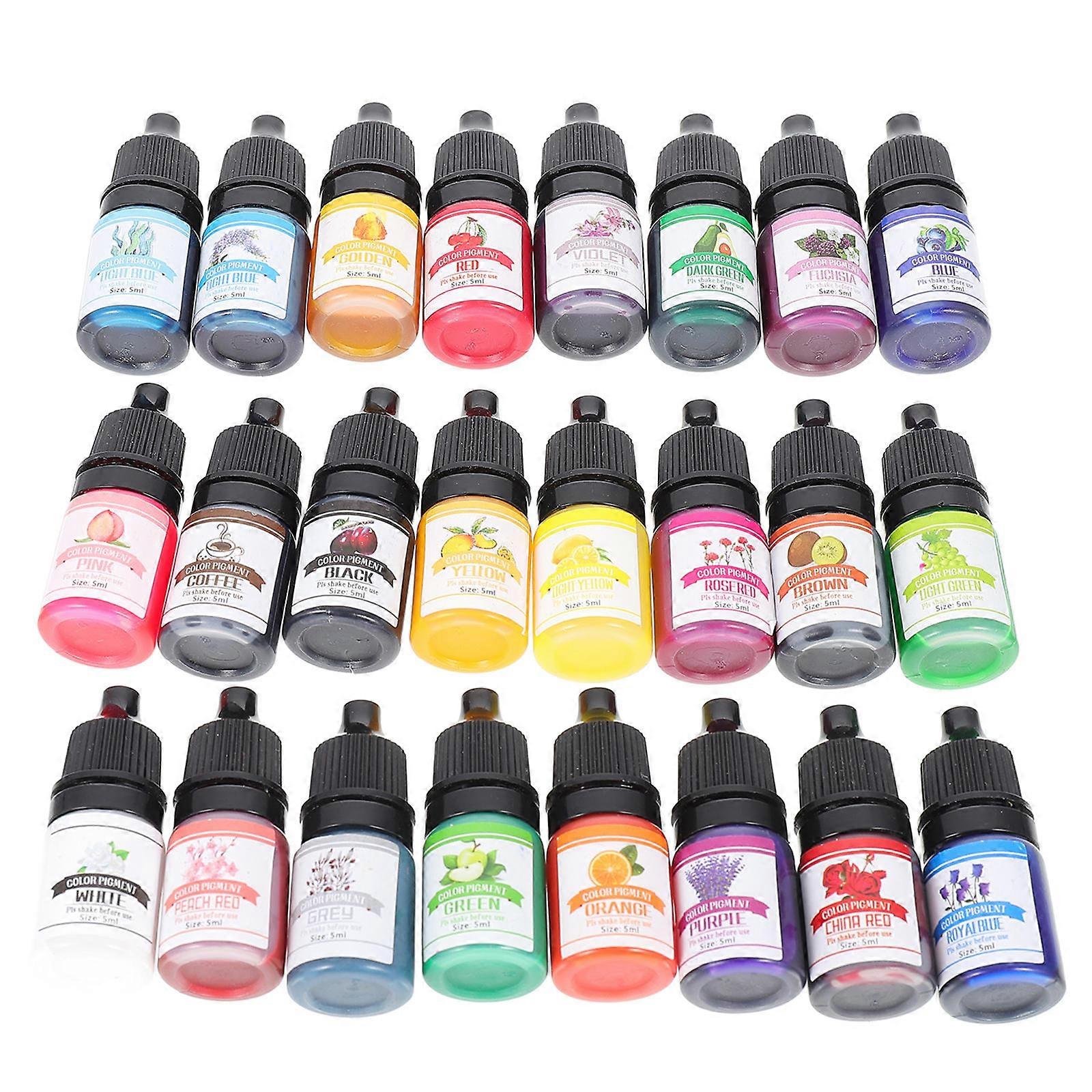 Epoxy Resin Color Pigment 24 Colors For Uv Resin Coloring 24Pack