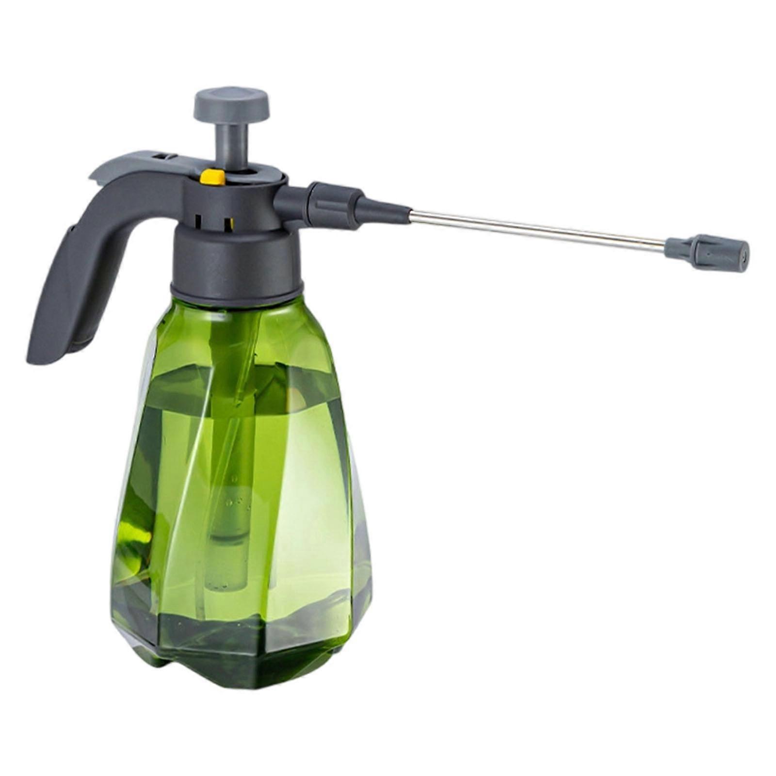 1.5L Garden Pressure Sprayed Bottle Can Reinforced Leakproof Structure Switchable Sprayed Patterns Optimally Durability  Emerald green