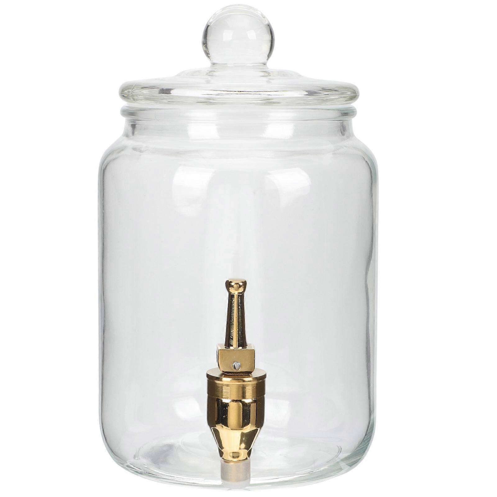 Beverage Storage Container Glass Jar Clear Glass Jar Home Use 22x13.8cm Fermentation 1Pcs