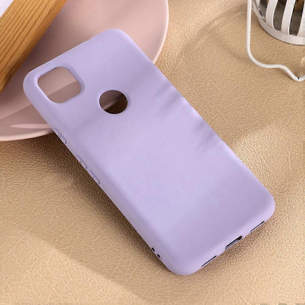 Full Coverage Case Drop Resistance Phone Shell Silicone Microfiber Inner Phone Case For 4a Violet 1Set