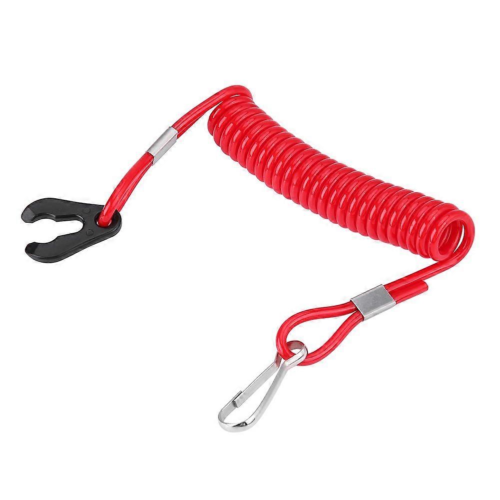 Engine Ignition Switch Rope, Outboard Engine Ignition Emergency Stop Switch Key Lanyard Rope Clip,