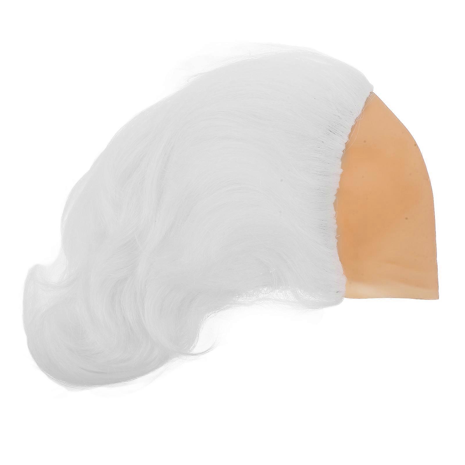 Bald Cap Wig Realistic Bald Look Costume Accessory For Halloween And Cosplay White 25.00X24.00X21.00cm 1Set
