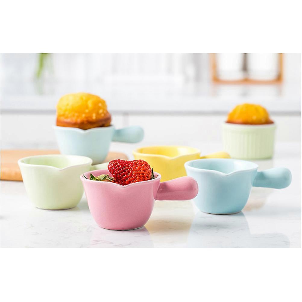 Ceramic Milk Pan Perfect for Kitchen Use Green Color Suitable for Gas Stove Microwave and Baking Oven 70ML