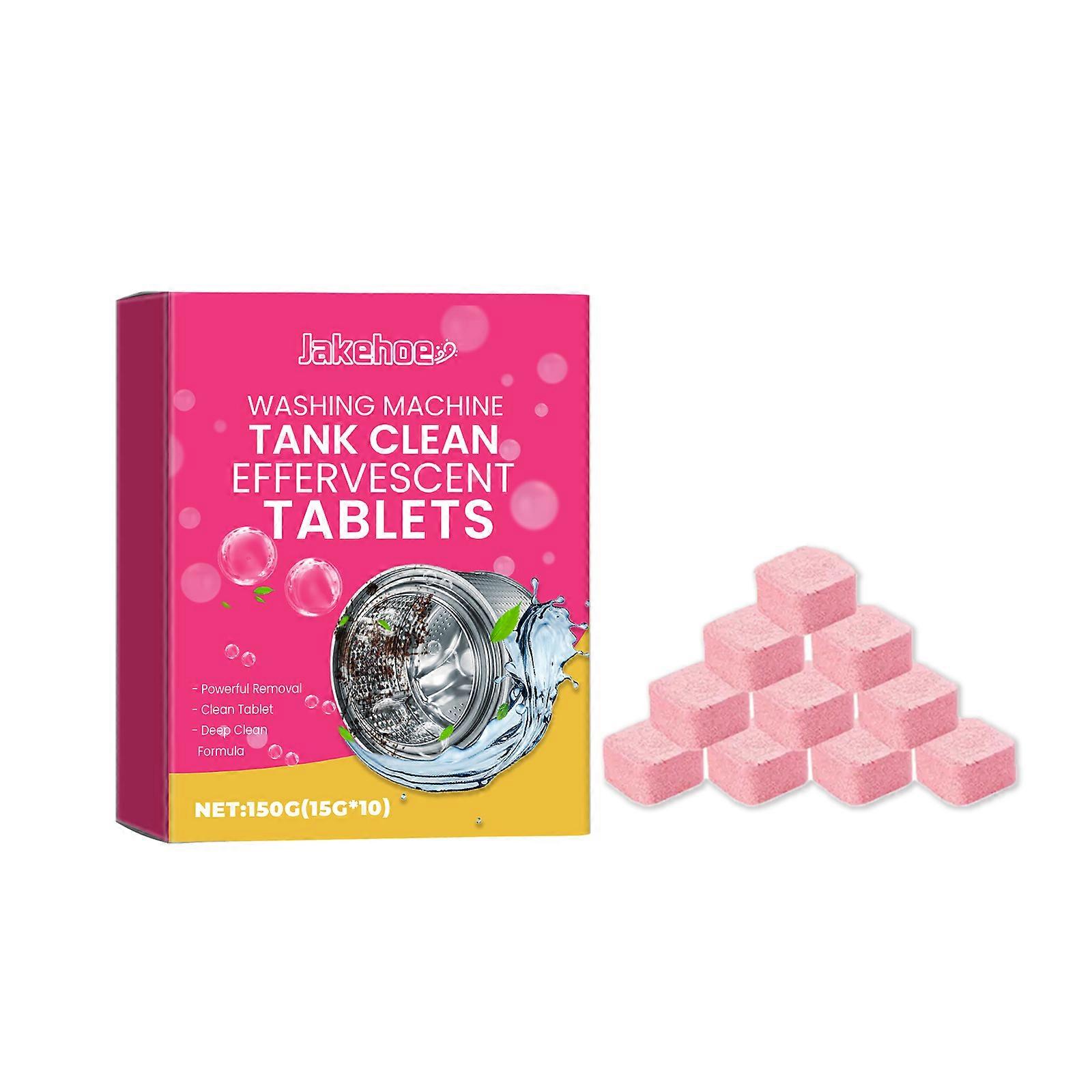 Jakehoe Washing Machine Tank Cleaning Effervescent Tablets - Quick Deodorizing & Dirt Removal