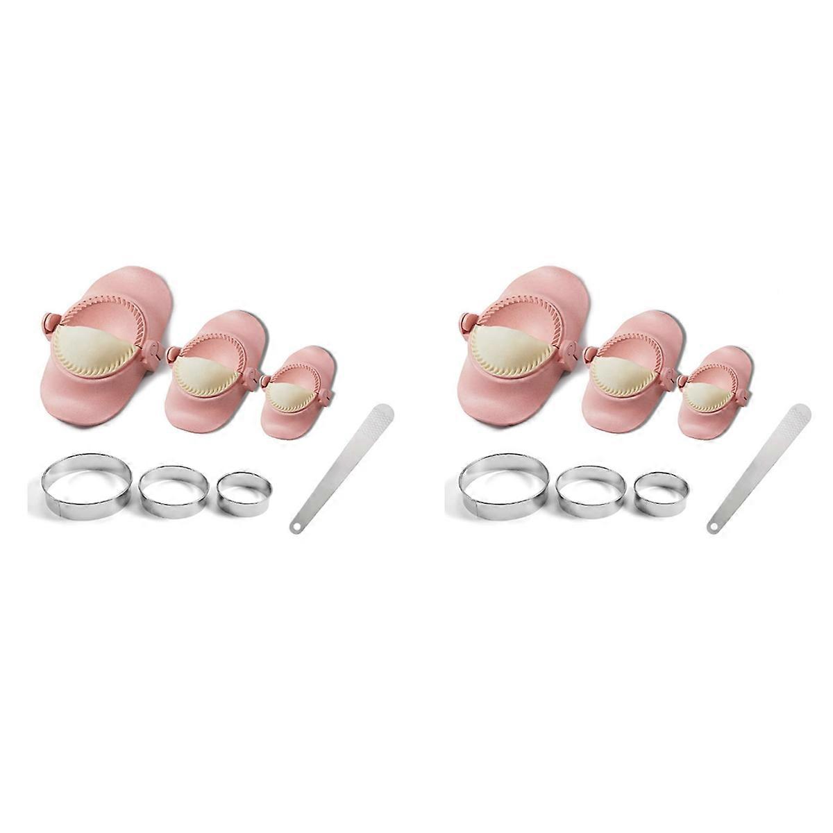 Dumpling Maker,Empanadas Mold Maker Set with Dough Cutter, Dumpling Mold Set and Cutter for Pierogi