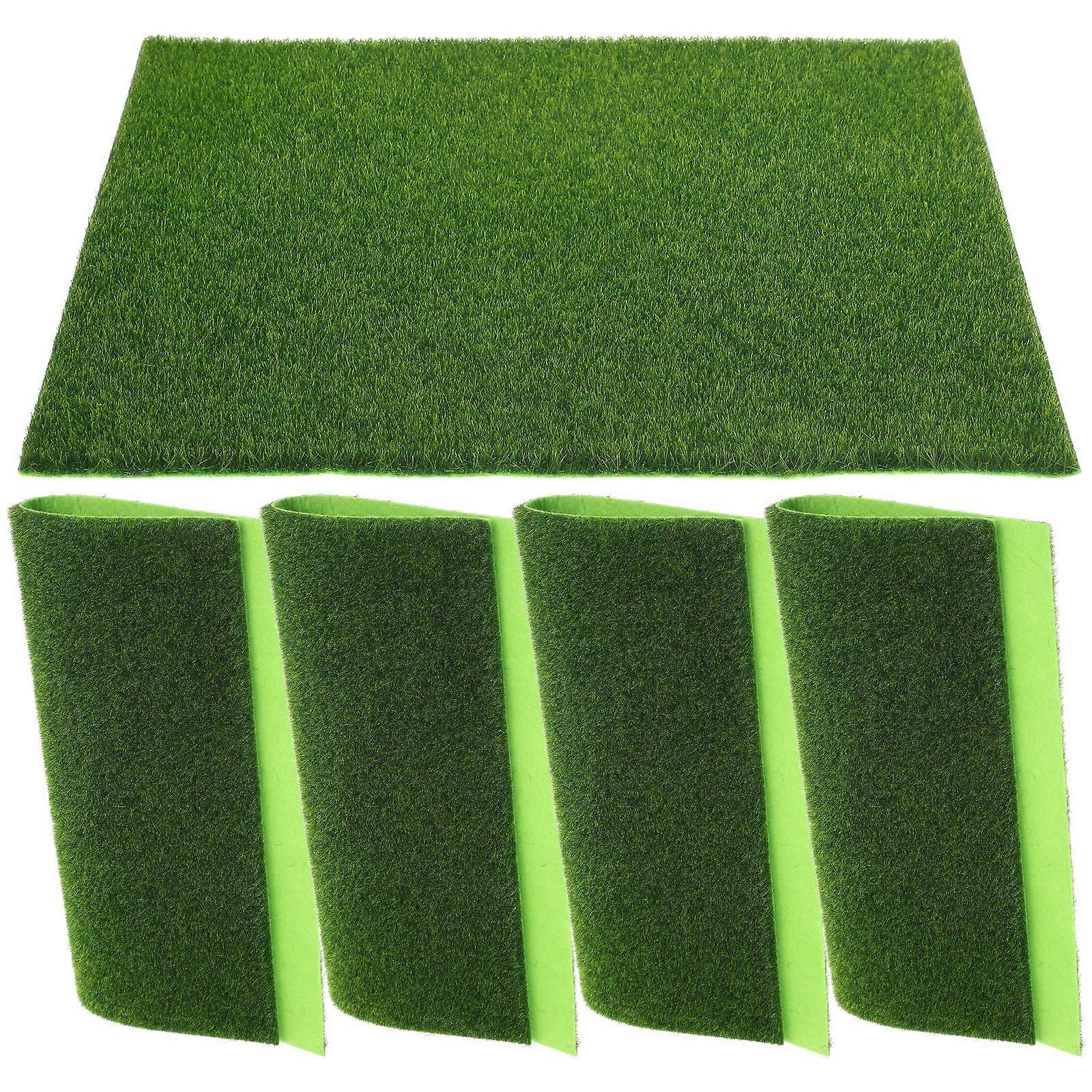 5PCS Micro Landscape Artificial Grass Turf for Garden Decor – Durable Synthetic Moss Carpet for DIY Crafts, Model Scenery, and Lawn Replacement