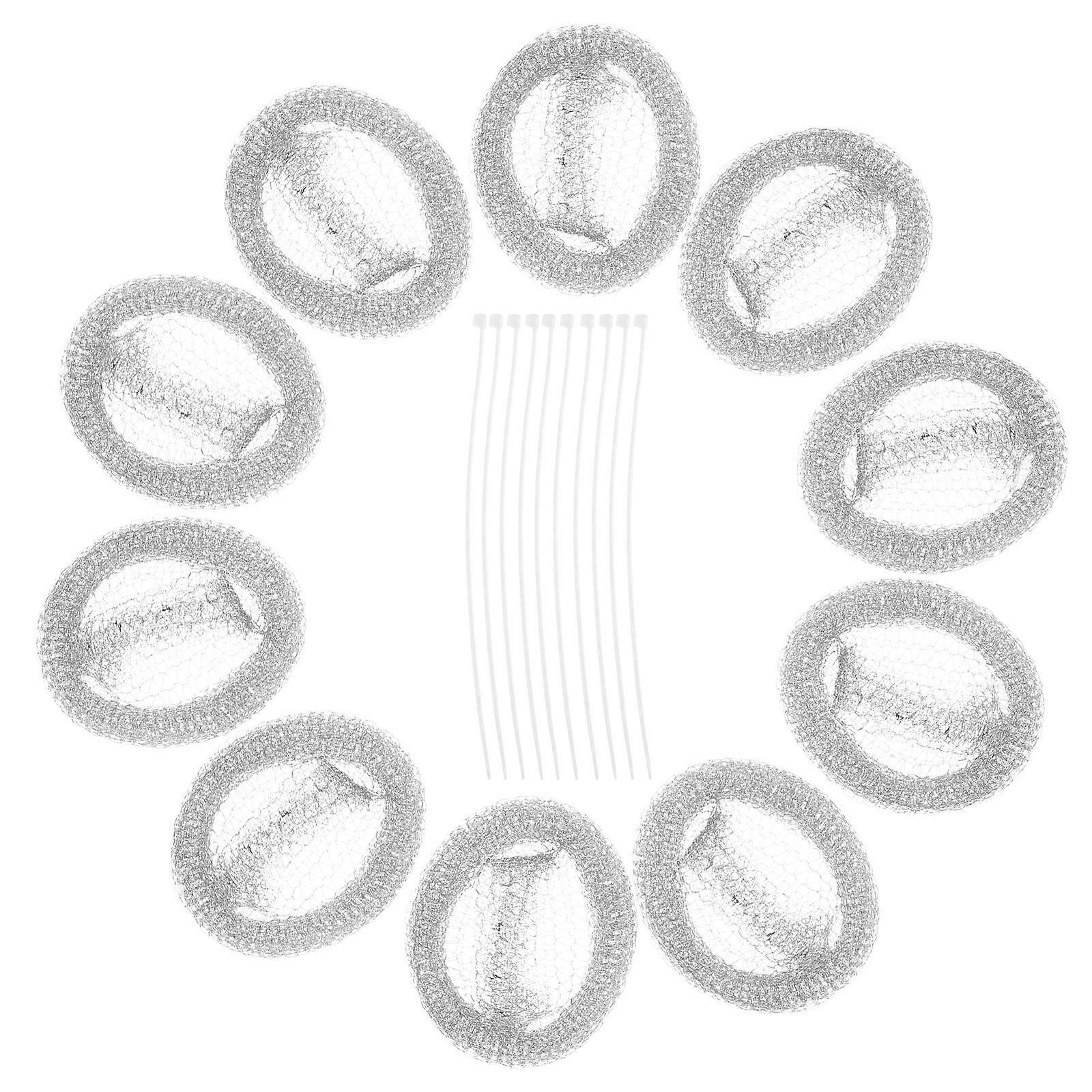 Stainless Steel Lint Catchers For Washing Machine Drainage System Protection 8.3X2.2X1.6In Dirt And Impurities Removal 10Pcs
