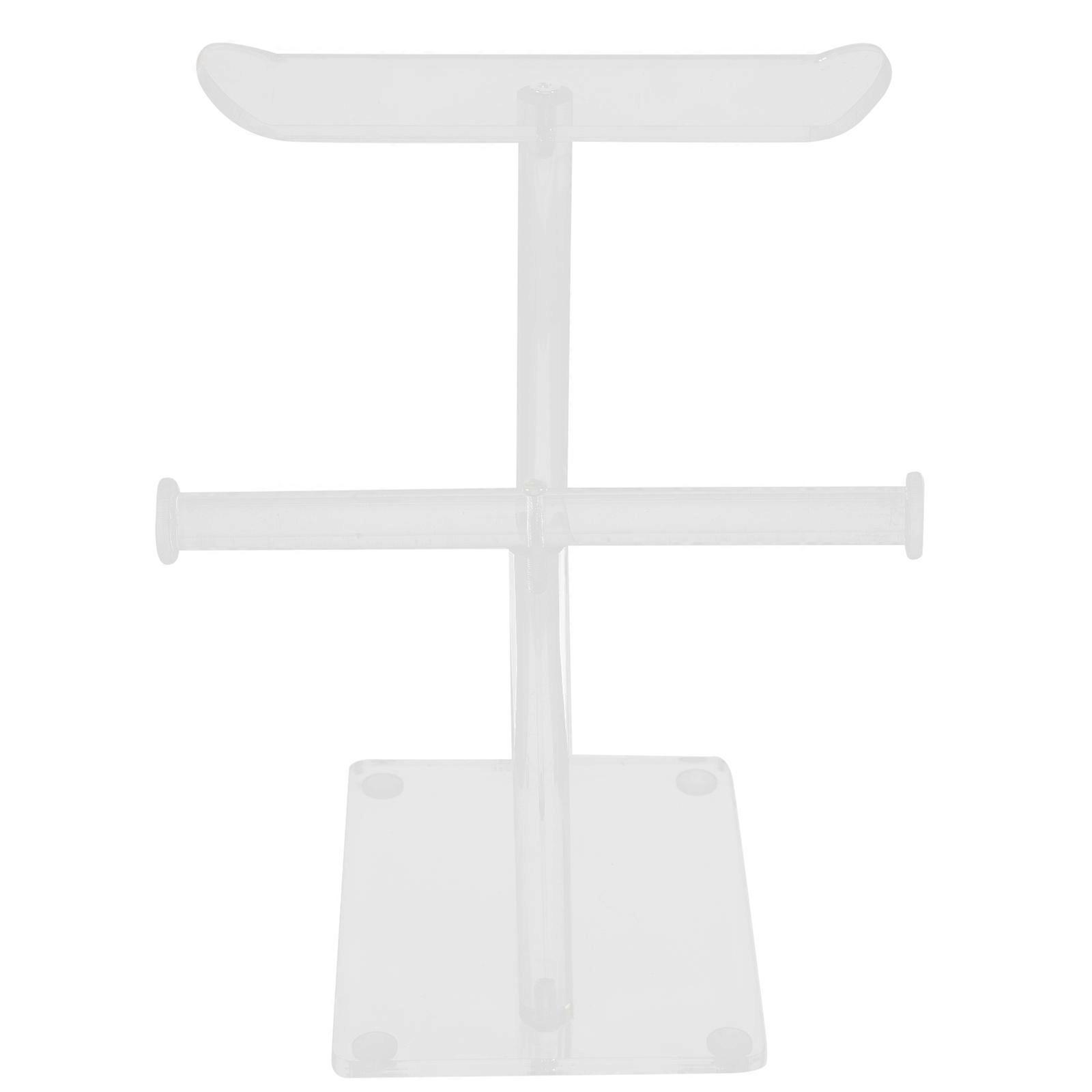 Double Layer Acrylic Headband Display Organizer for Girls 2pcs Hair Accessory Holder